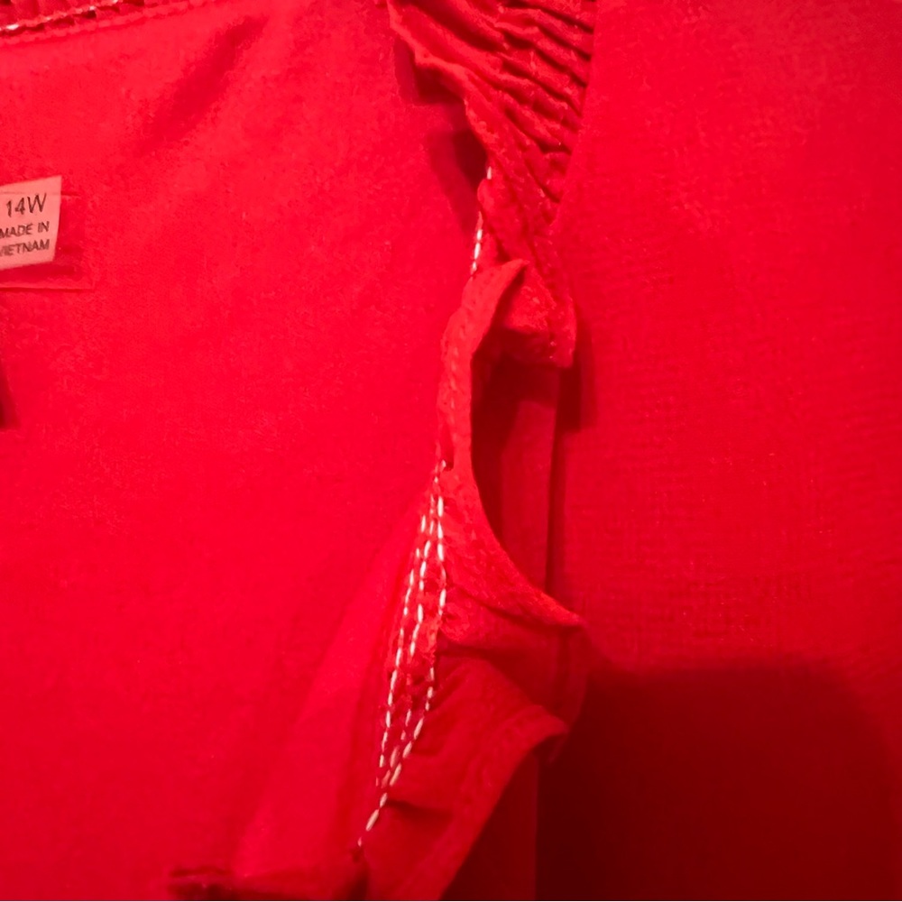 Madison Vibrant Red Midi Dress 14W - Picture 10 of 15